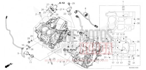 CARTER MOTEUR (CB400XA/CB500XA) CB500XAT de 2026